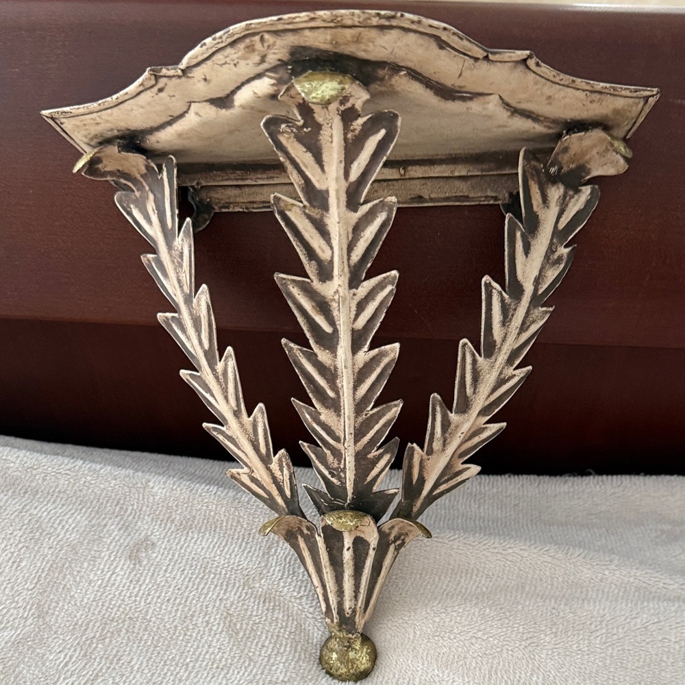 Elegant Cream and Gold accents  Wall Sconce